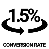 Taux de conversion élevé de 1.5%