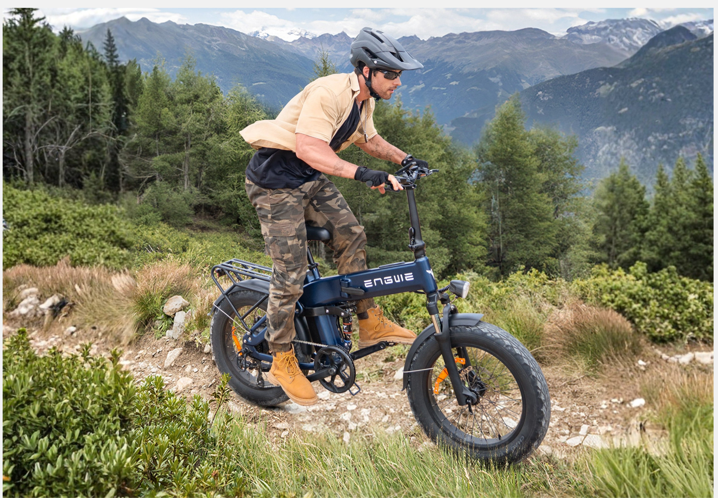 Engwe Engine Pro 3.0 Boost 250W 90Nm 130km Vélo électrique à suspension complète